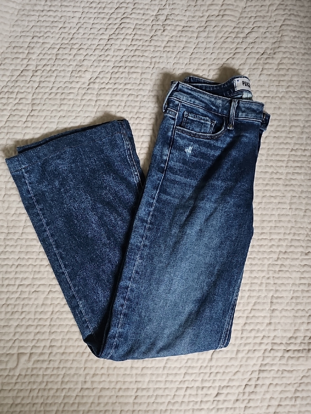 PAIGE Dark Blue Flare Jeans